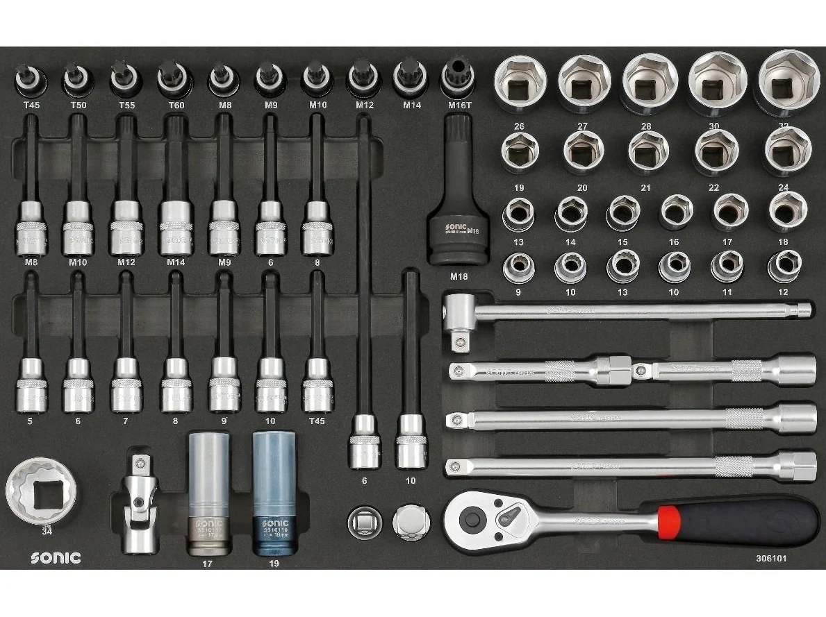 Sonic Foam System - Combo Set 1/2" - 61 Pieces - 26" (Medium)