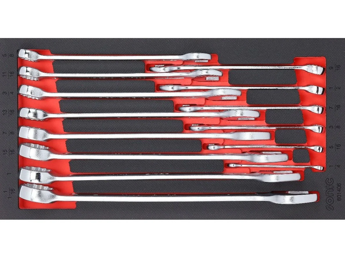 Sonic Foam System - Combo Wrench Set (SAE) - 14 Pieces - 1/3 (Small)
