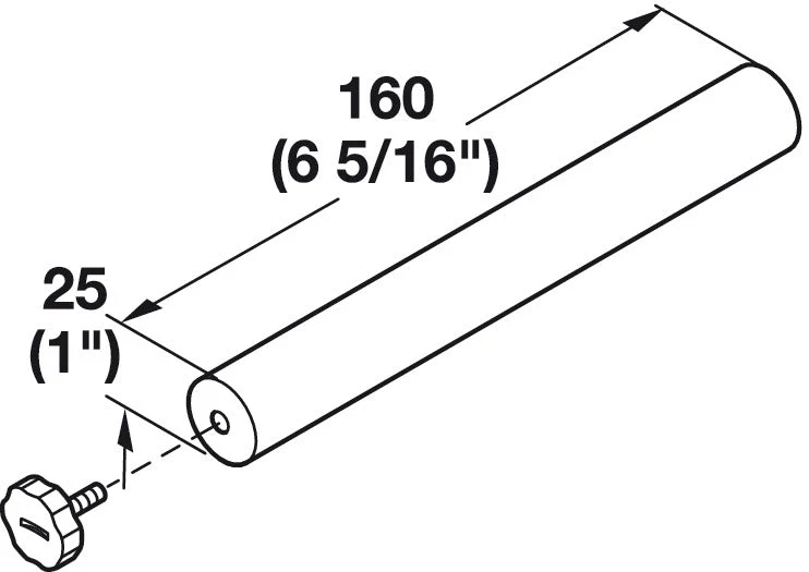 Hafele Round Post For Fineline Base Plate - Image 5