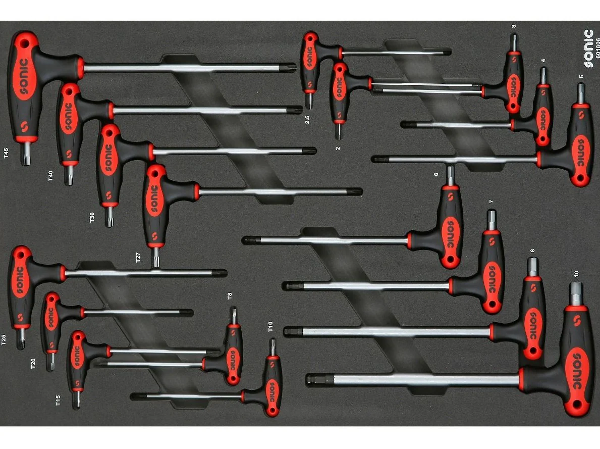 Sonic Foam System - Hex Ball Grip Key Set - 18 Pieces - 26" (Medium)