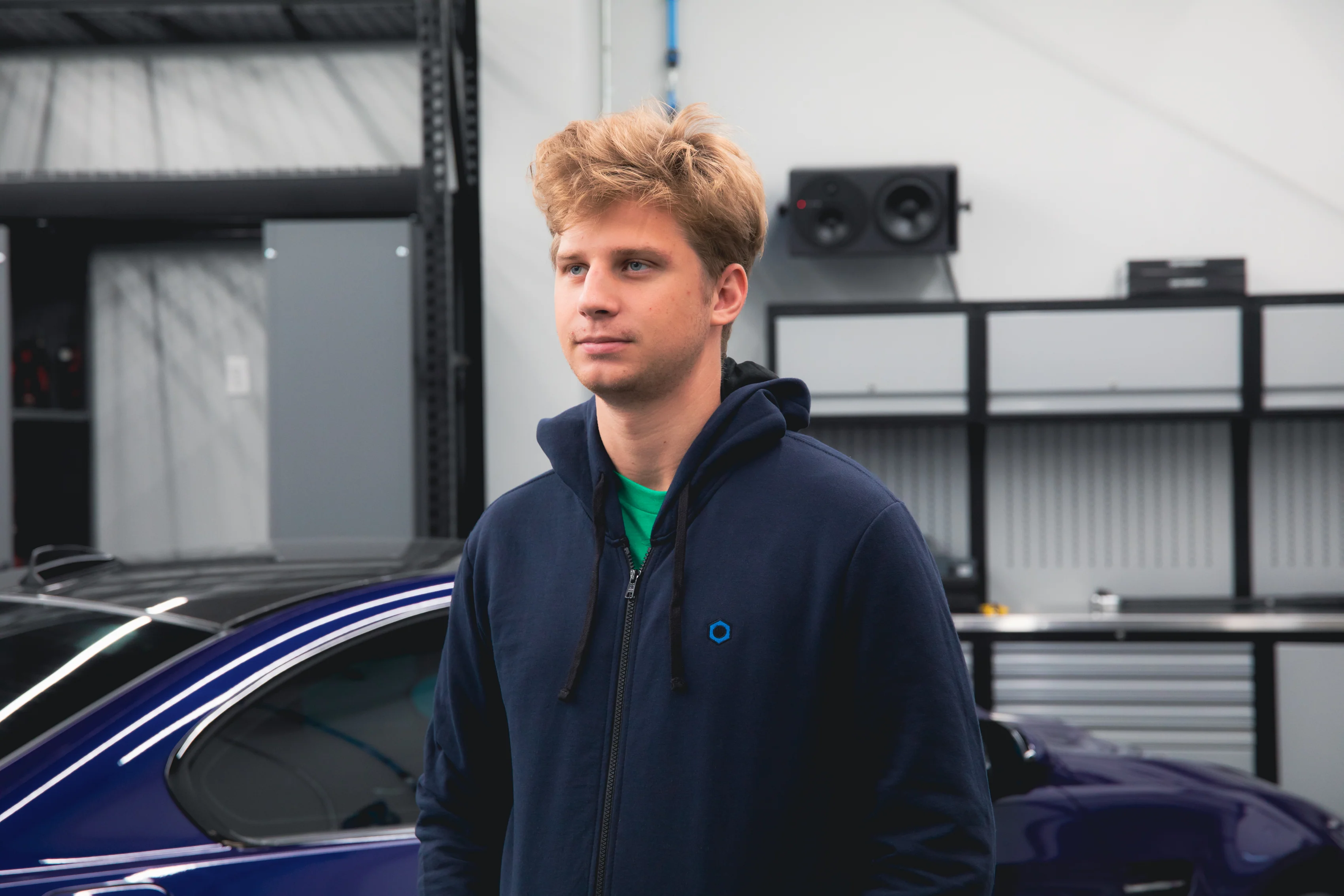 Minimalistic Hex Zip-Up Hoodie - Image 14
