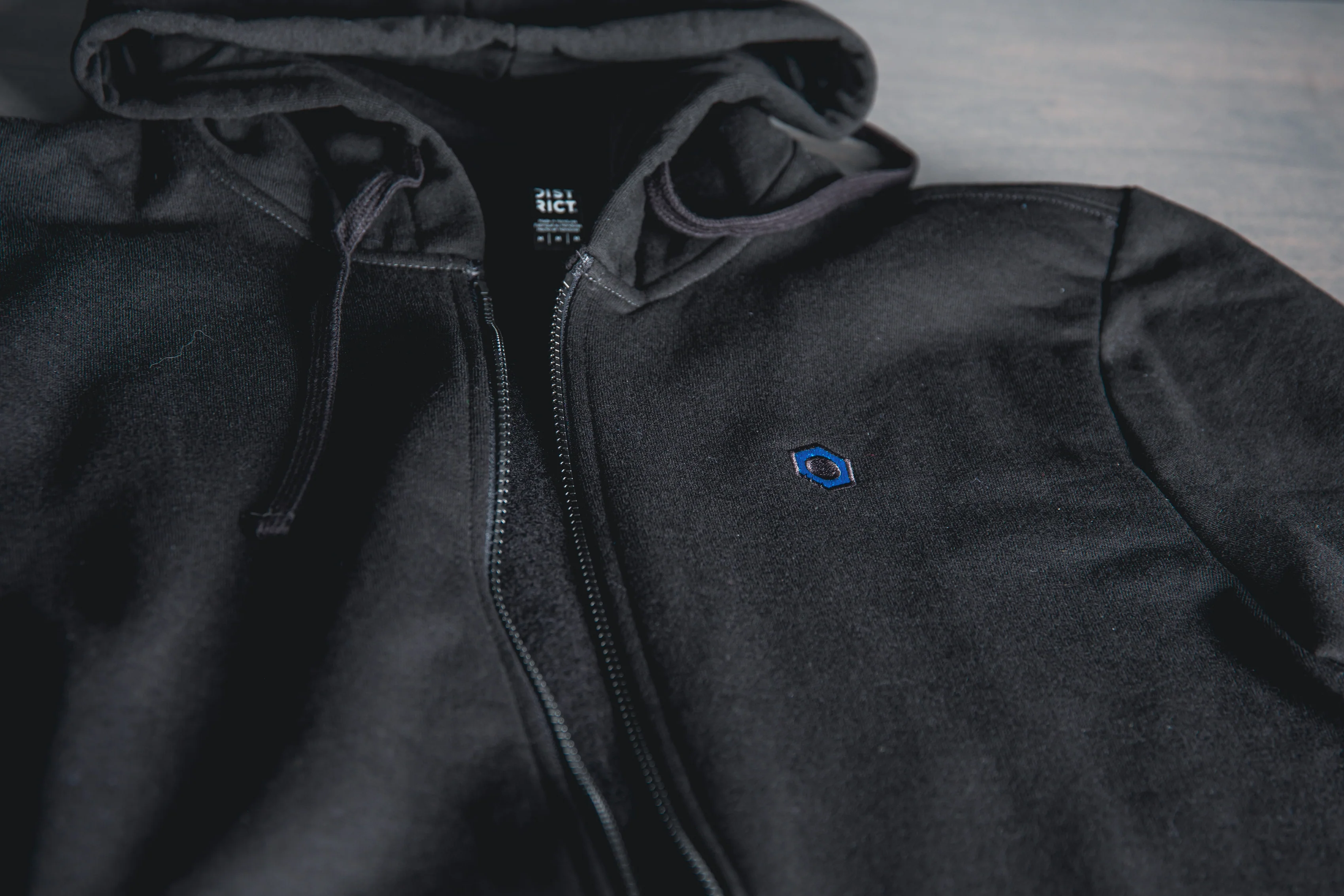 Minimalistic Hex Zip-Up Hoodie - Image 4