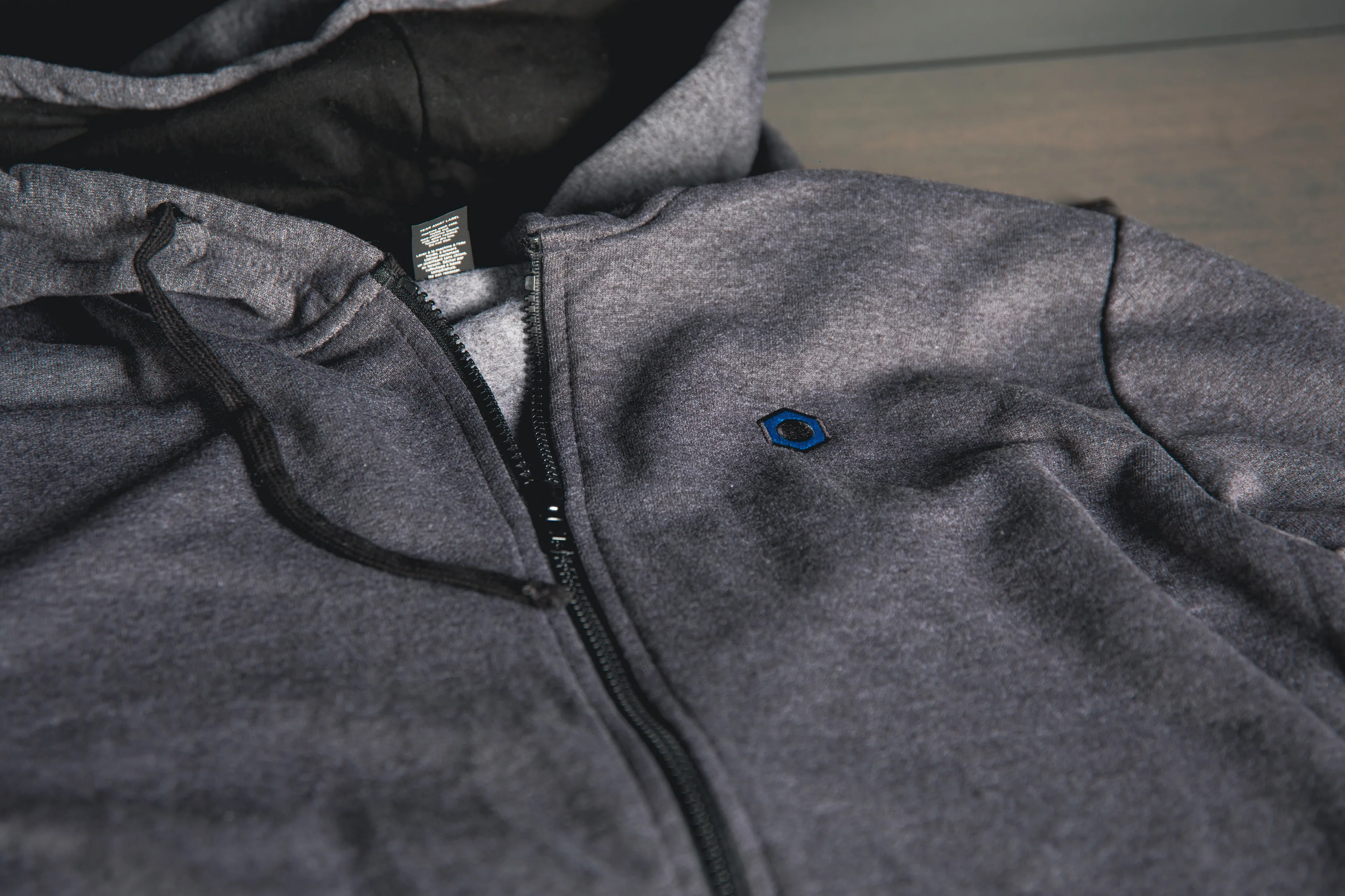 Minimalistic Hex Zip-Up Hoodie - Image 9