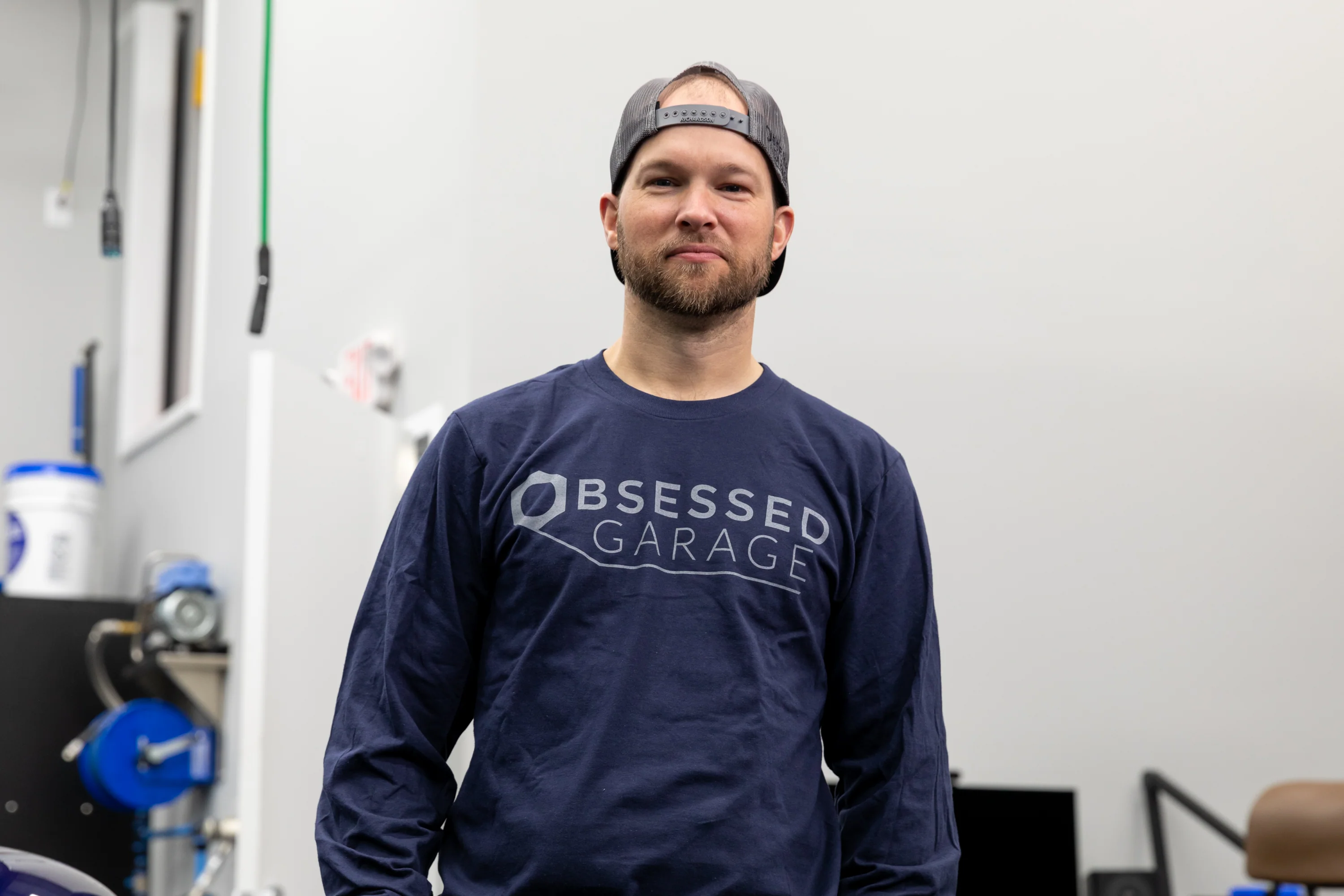 Obsessed Garage Logo Long Sleeve Shirt - Image 7
