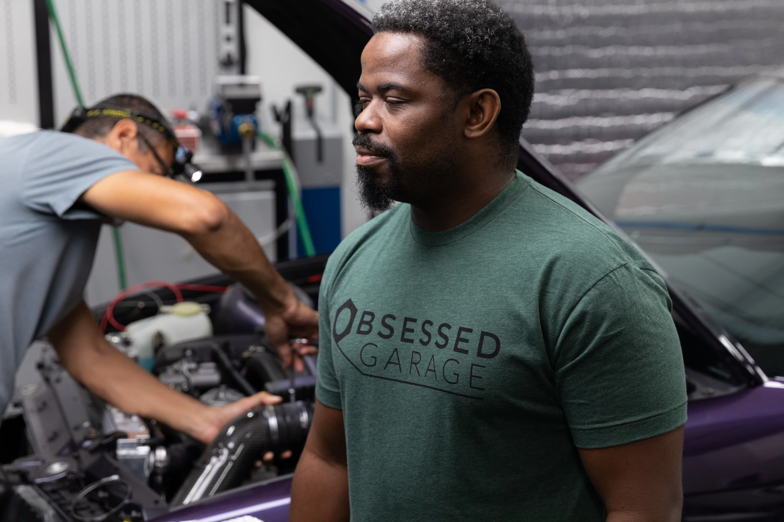 Obsessed Garage Logo Shirt - Image 73