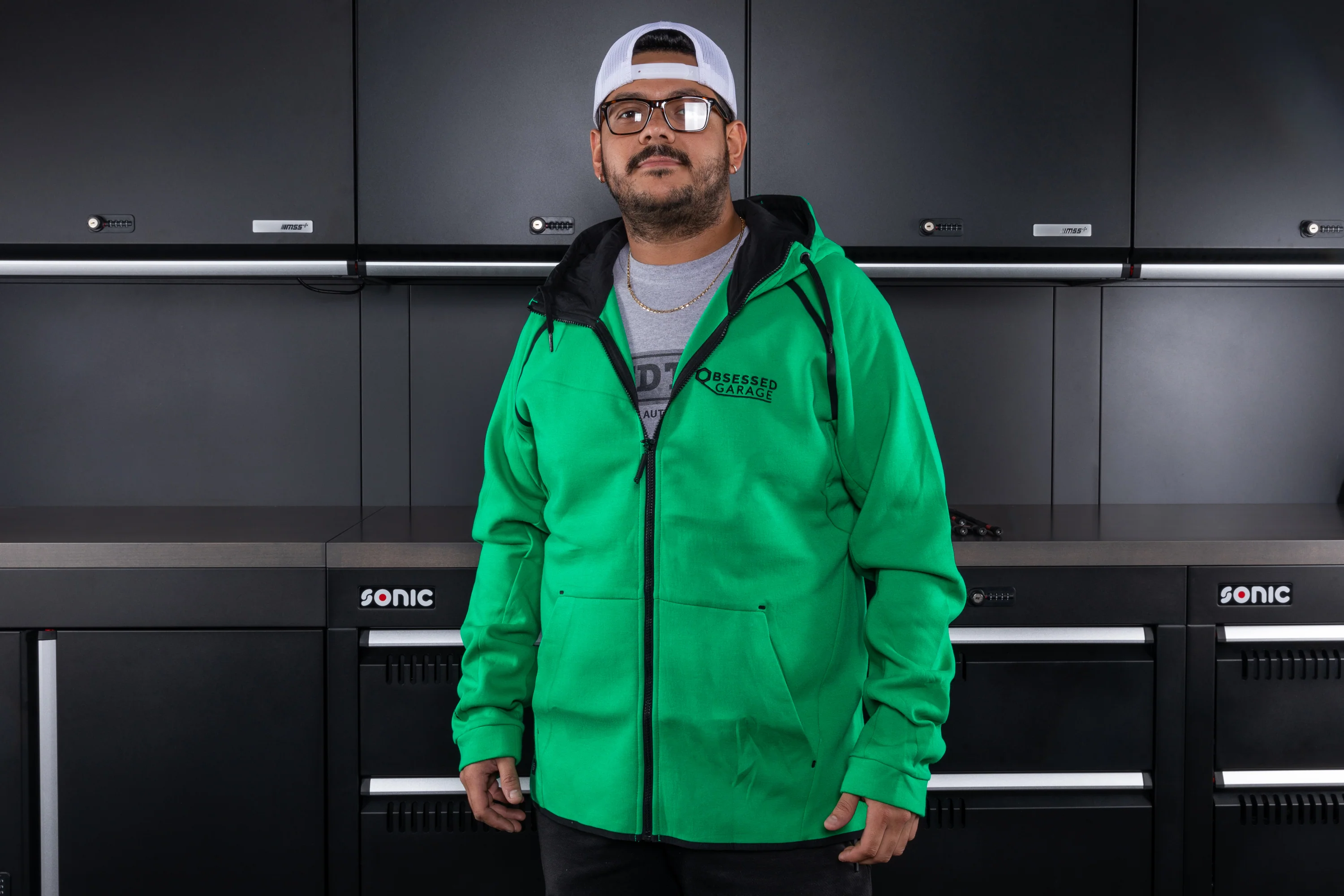 Obsessed Garage Reflex Zip-Up Hoodie - Image 4