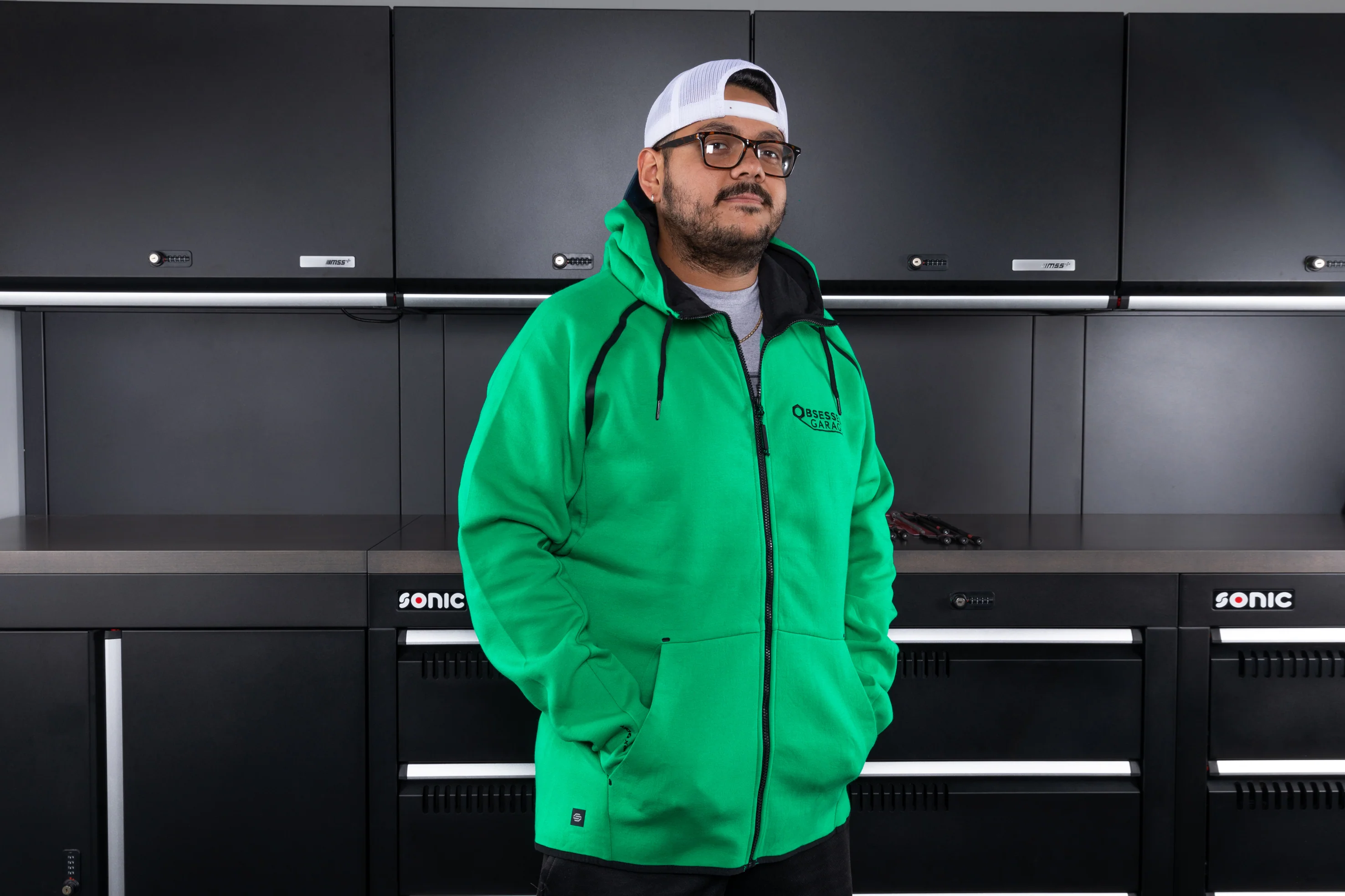 Obsessed Garage Reflex Zip-Up Hoodie - Image 5