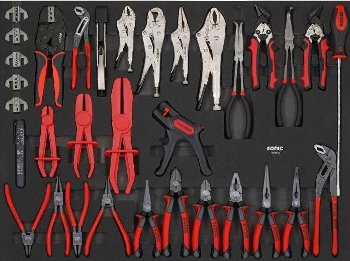 Sonic Foam System - Pliers & Cutting Set - 34 Pieces - 29" (XD)