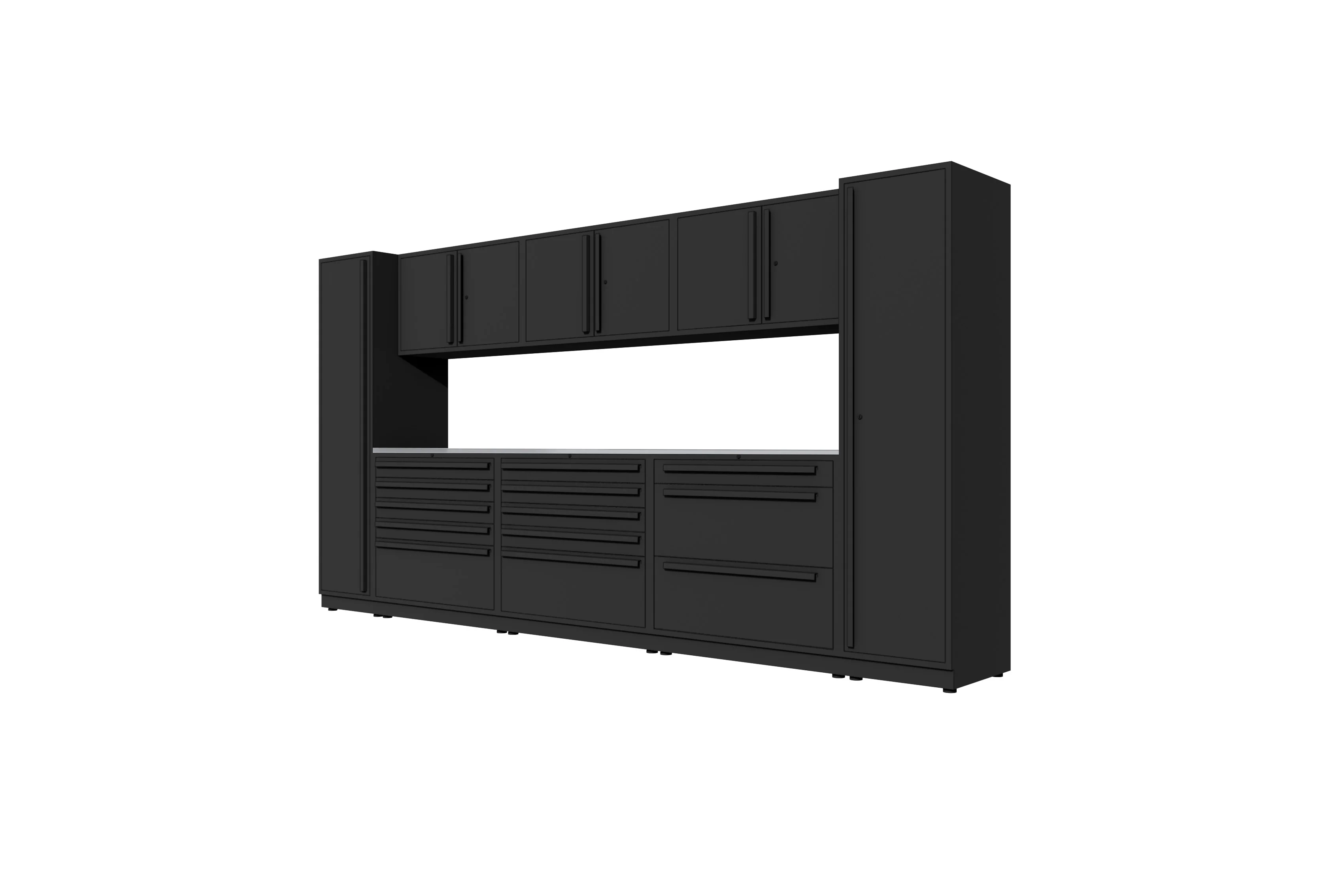 ProSlat Fusion Plus 160" Single Door Locker Preconfigured Array - Image 2