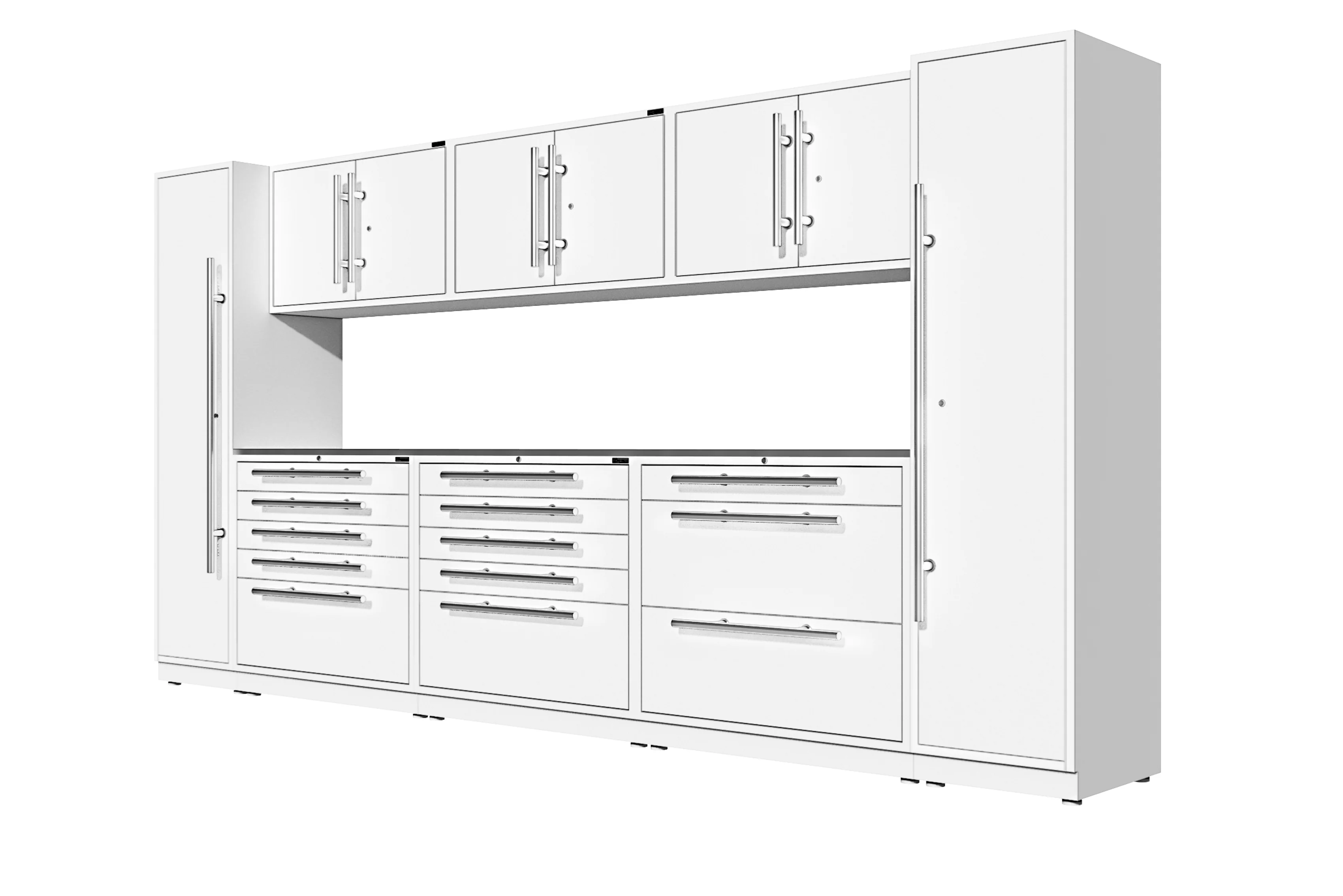 ProSlat LUX 160" Single Door Locker Preconfigured Array - Image 2