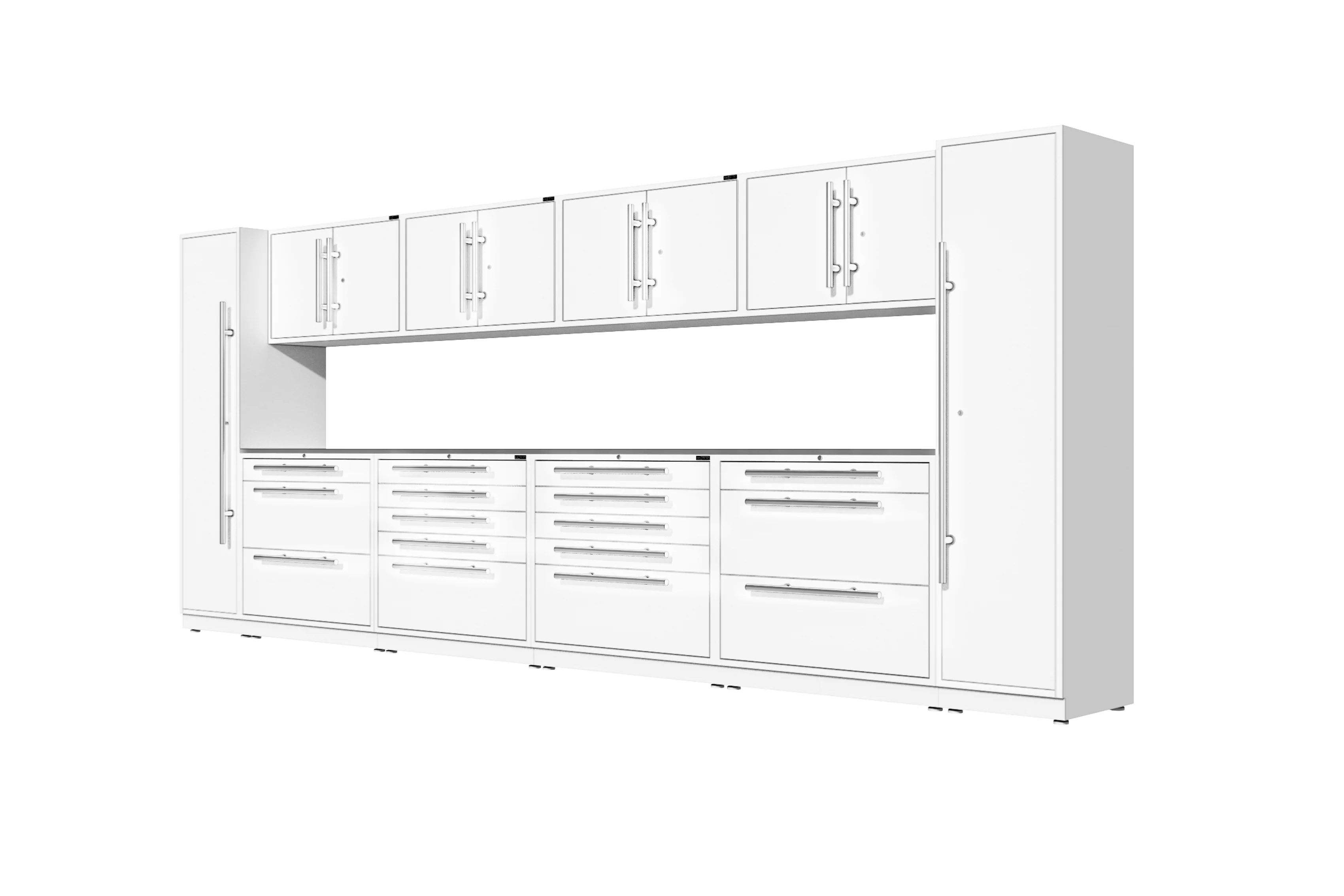 ProSlat LUX 200" Single Door Locker Preconfigured Array - Image 2