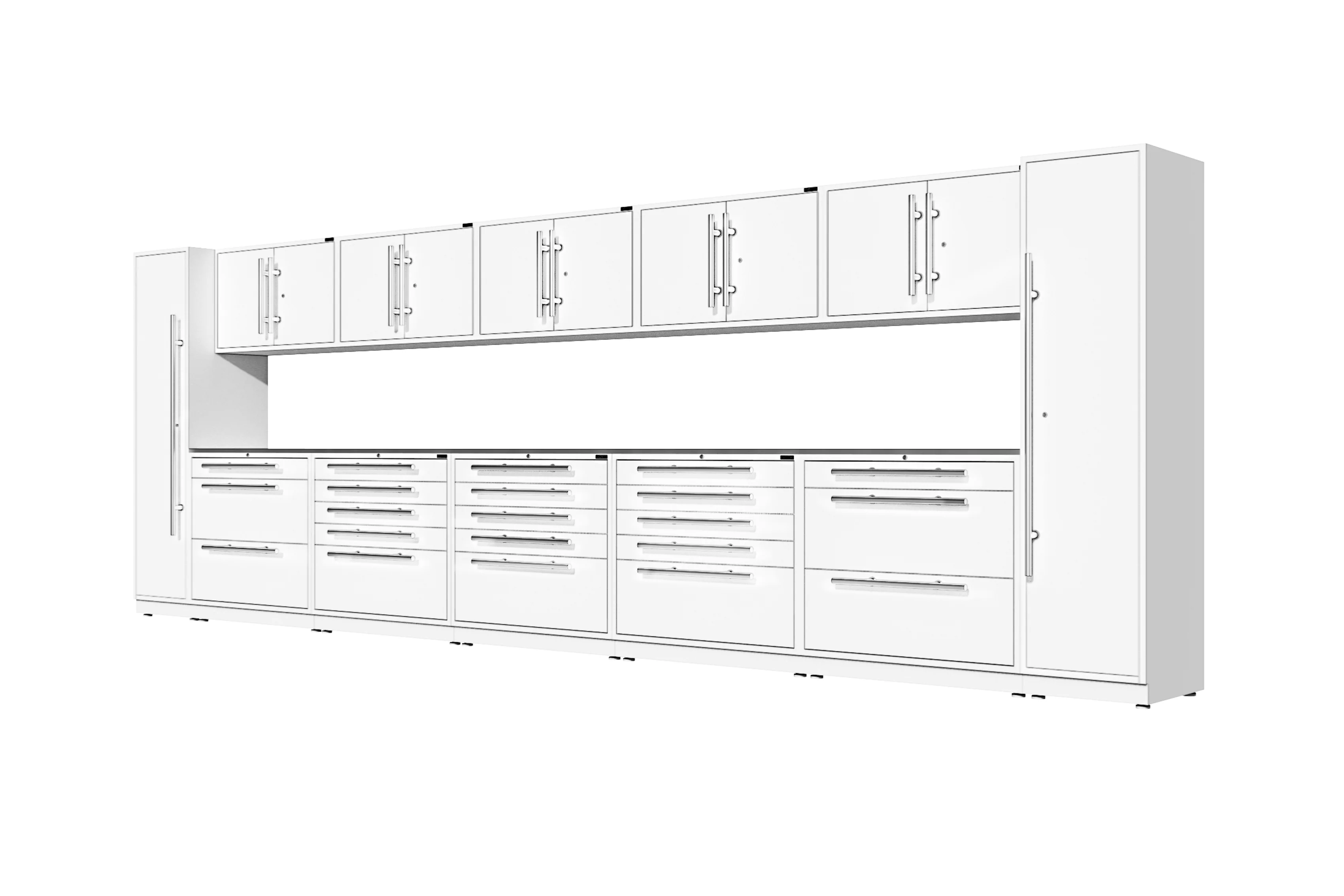 ProSlat LUX 240" Single Door Locker Preconfigured Array - Image 2
