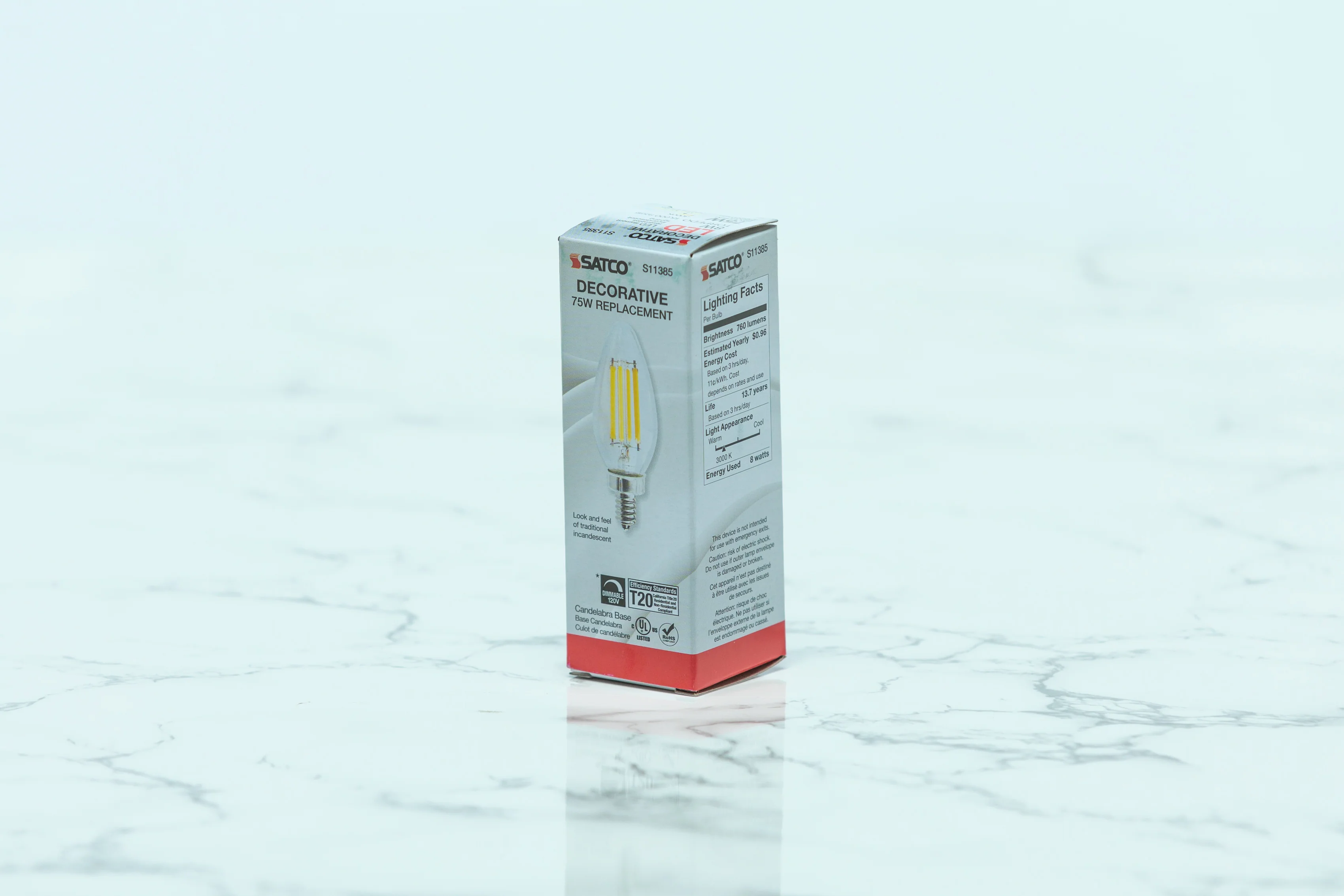 Satco Candelabra LED Light Bulb - Image 11