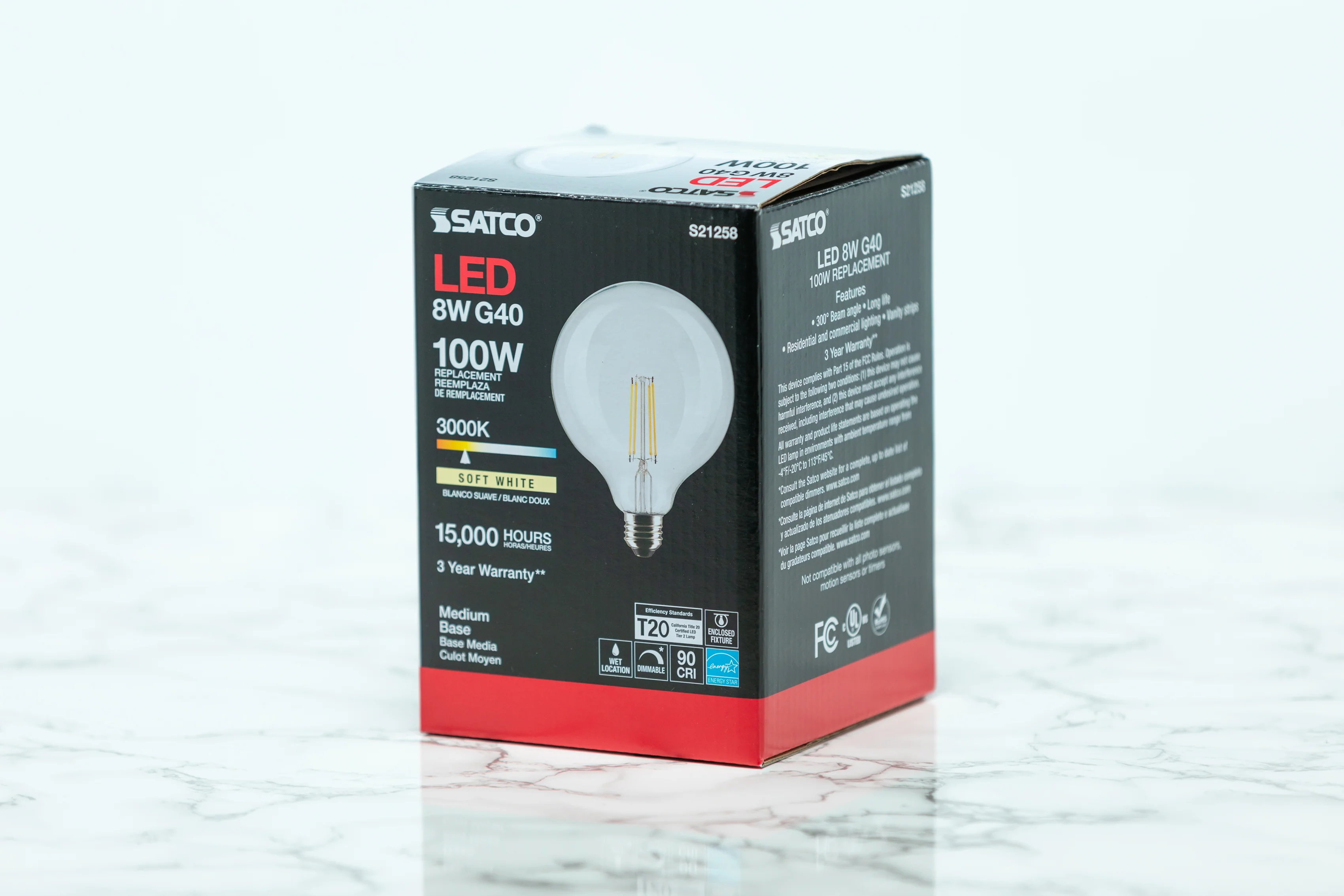 Satco G40 Globe LED Light Bulb - Image 2