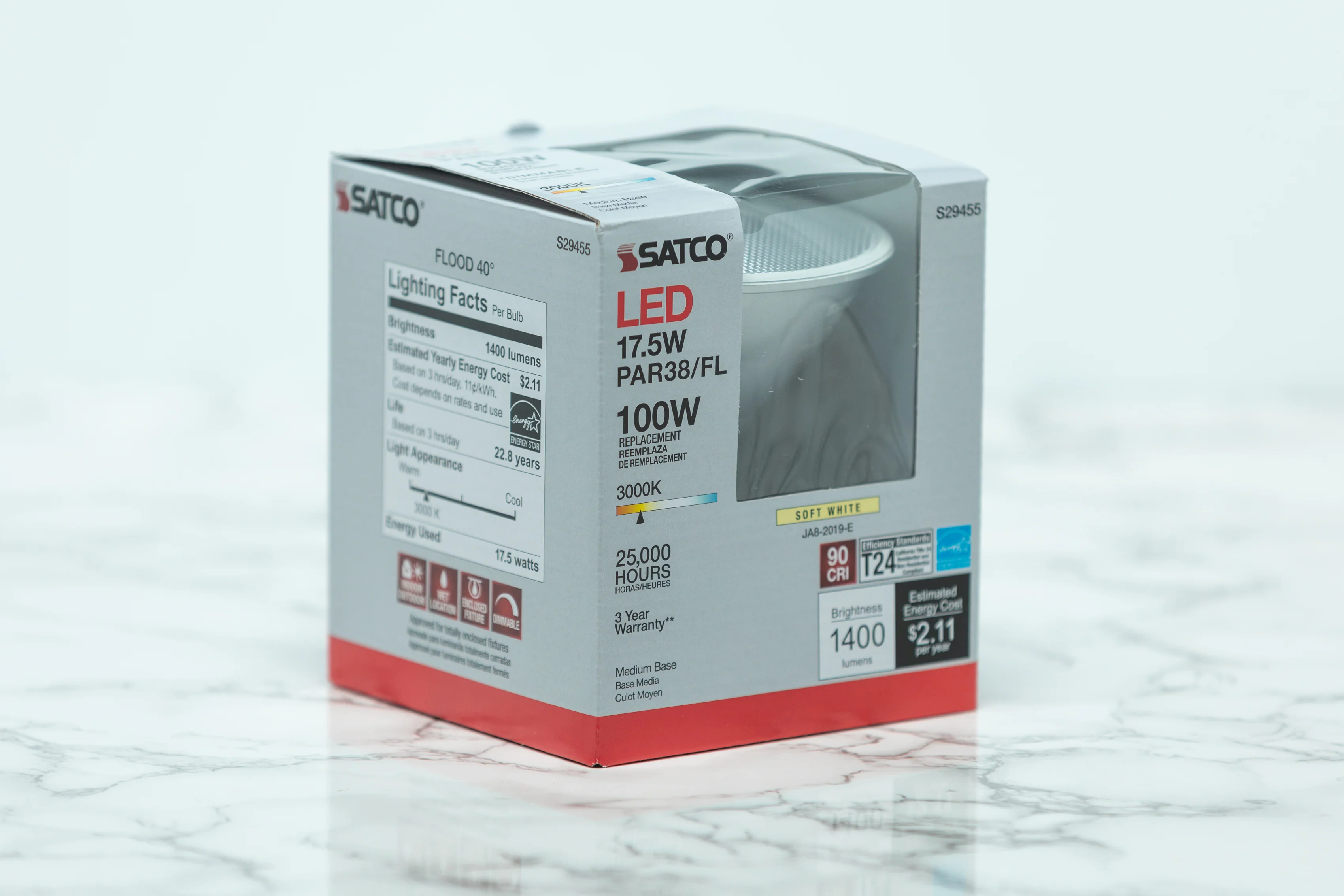 Satco Wet Location Recessed Can LED Light Bulb - Image 10