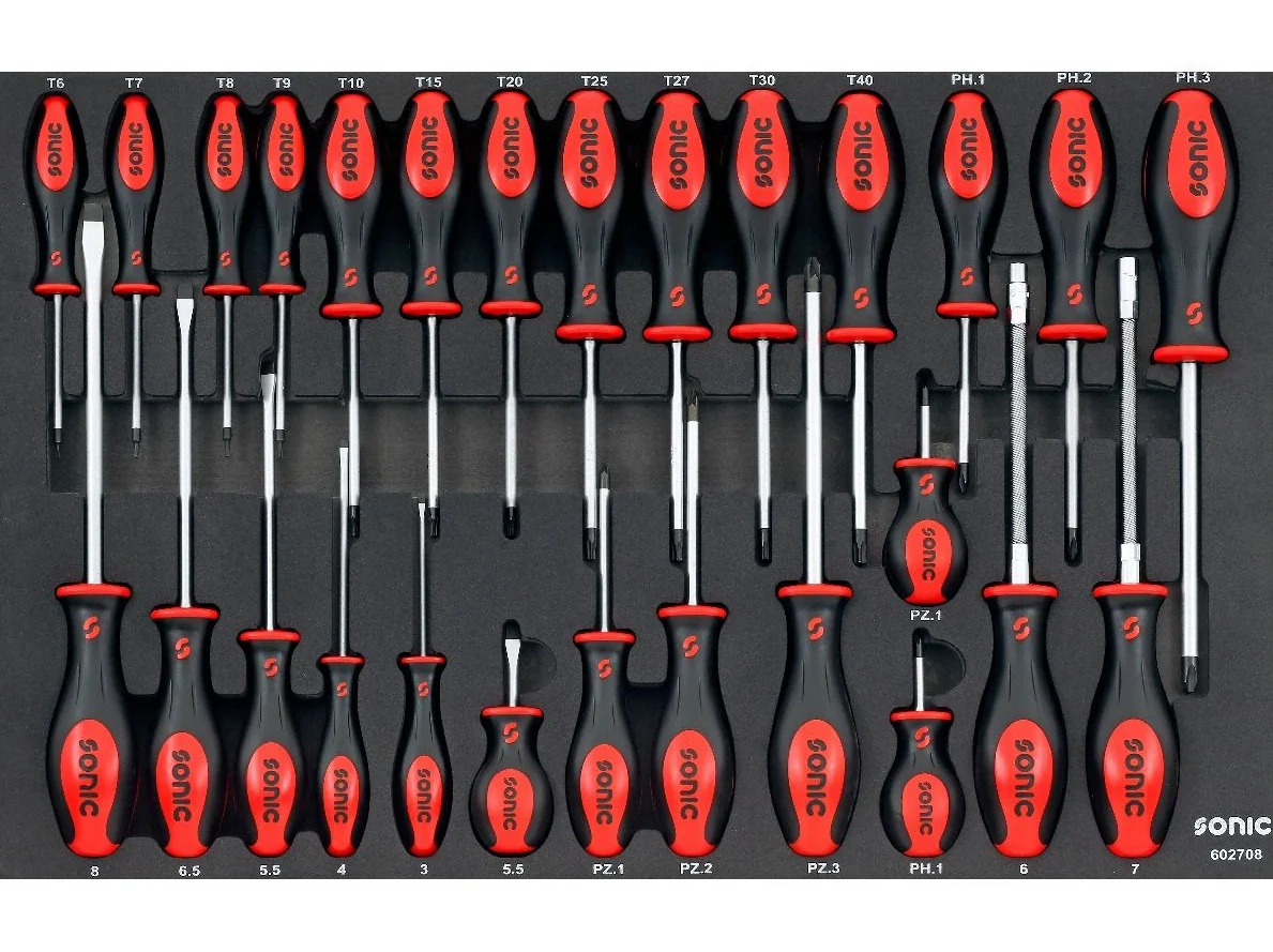 Sonic Foam System - Screwdriver Set - 27 Pieces - 26" (Medium)