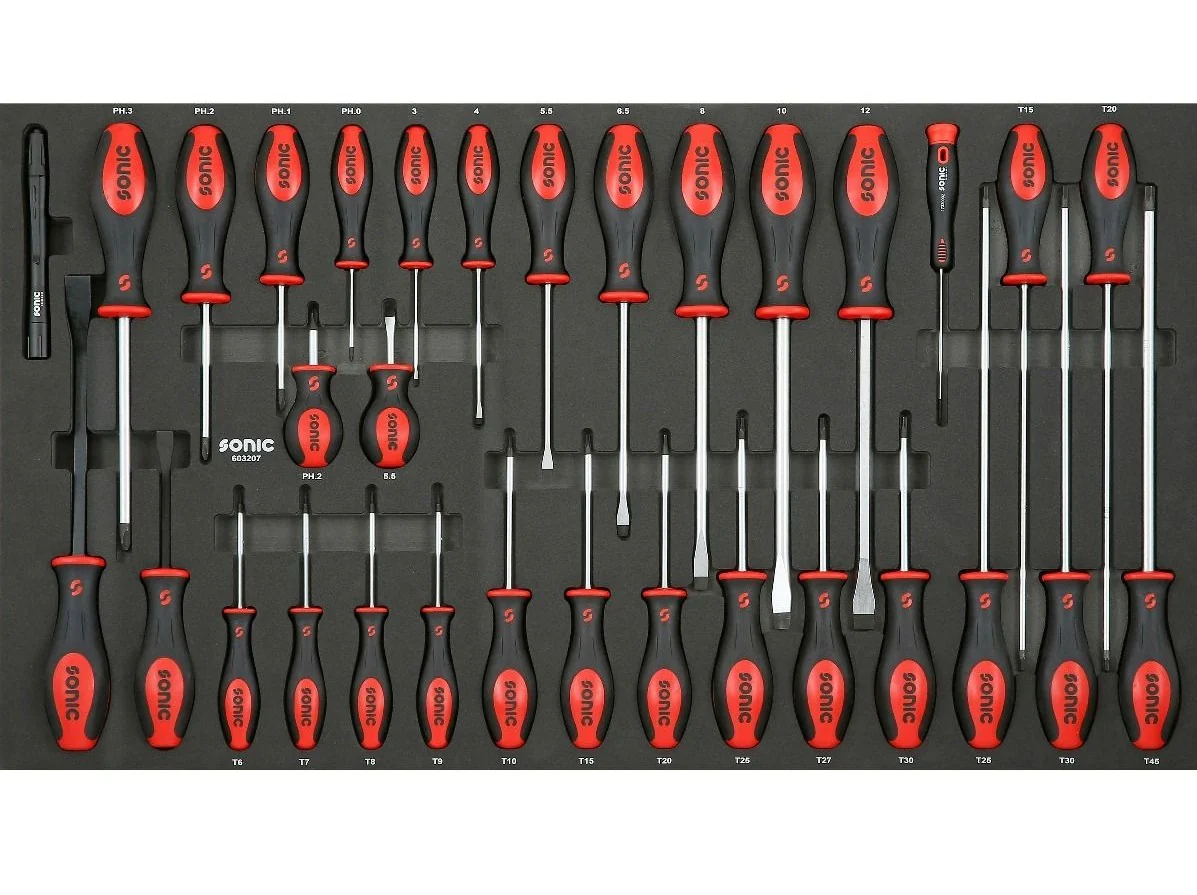 Sonic Foam System - Screwdriver Set - 32 Pieces - 34" (Large)