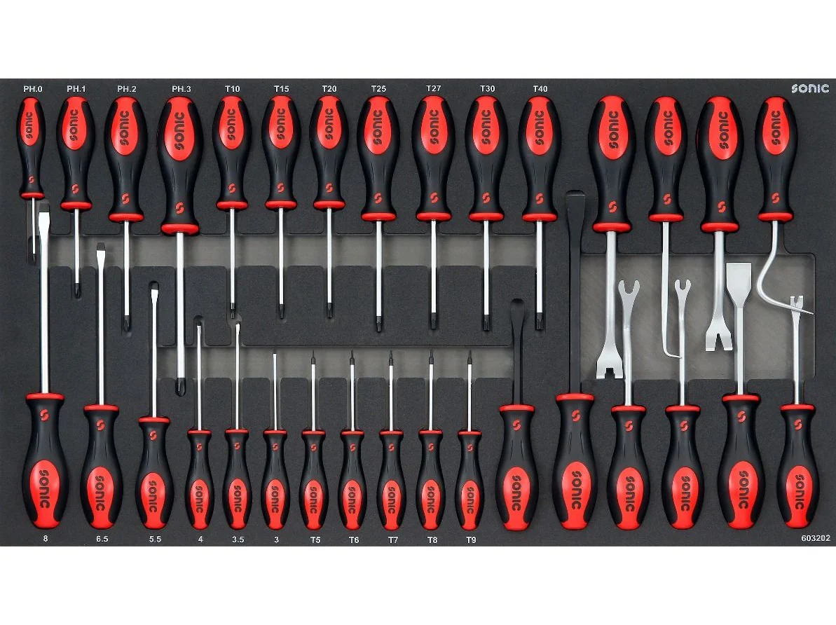 Sonic Foam System - Screwdriver Set - 32 Pieces - 34" (Large)