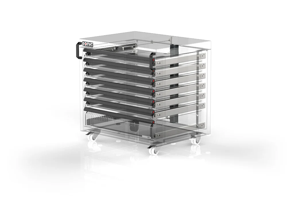 Sonic Tools MSS+ 870 Series Portable Cabinet, Extra Deep, 7 Drawers - Image 3