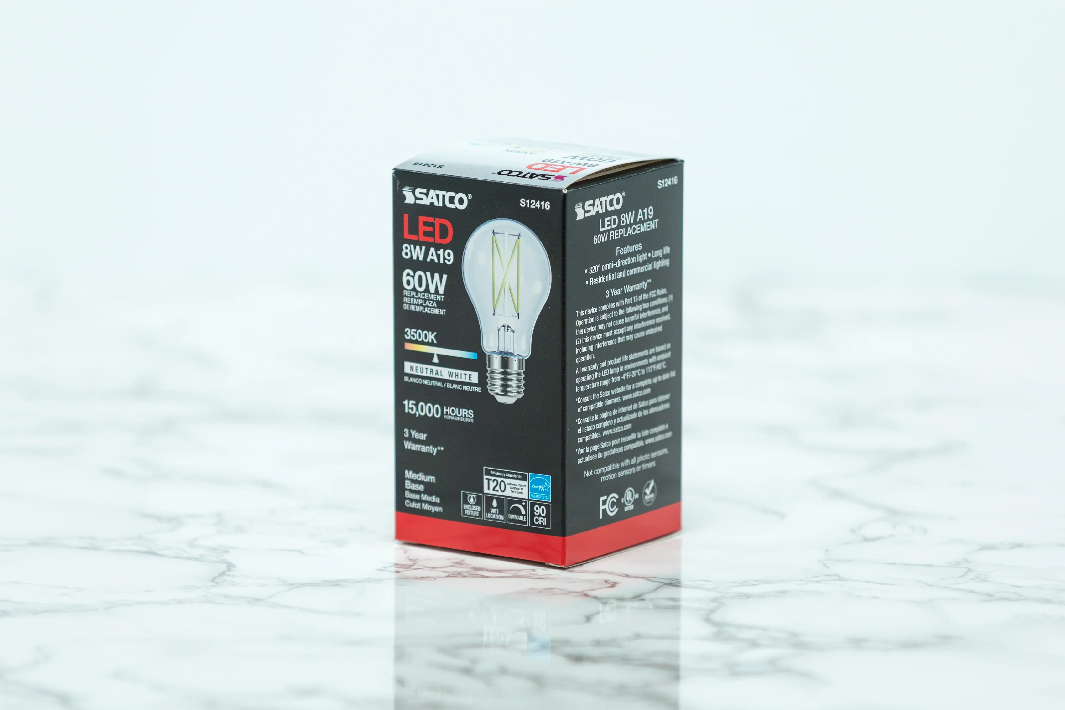 Satco A19 Standard LED Light Bulb - Image 3